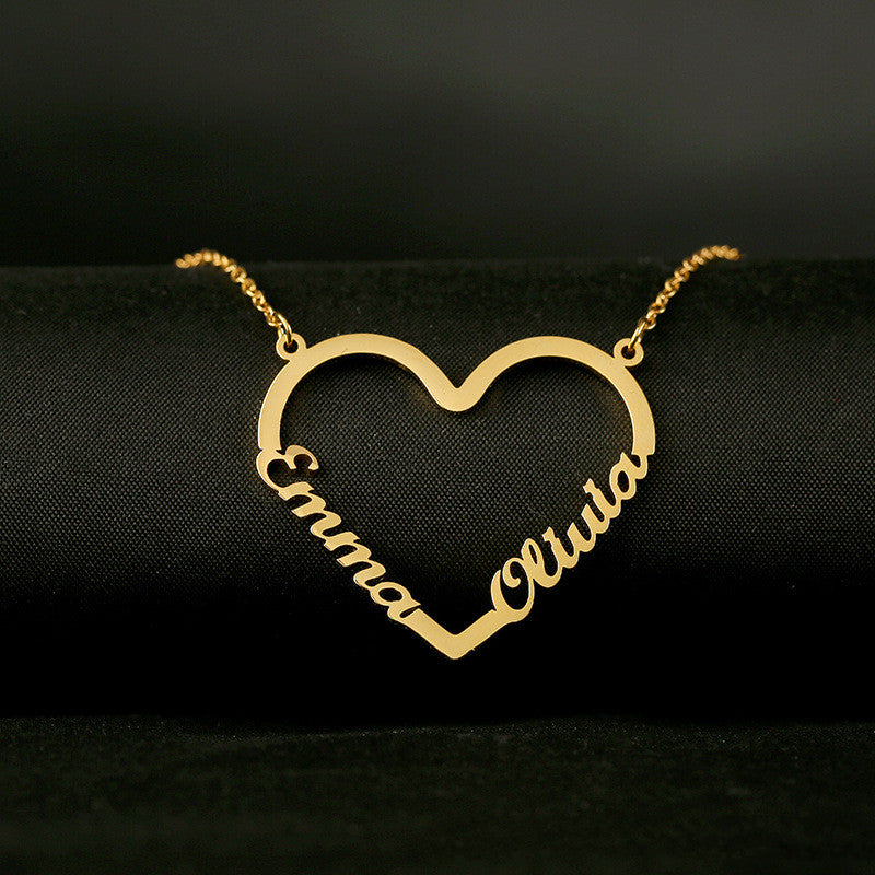 Personalized Heart Name Necklace💖✨