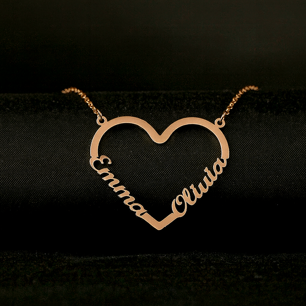 Personalized Heart Name Necklace💖✨