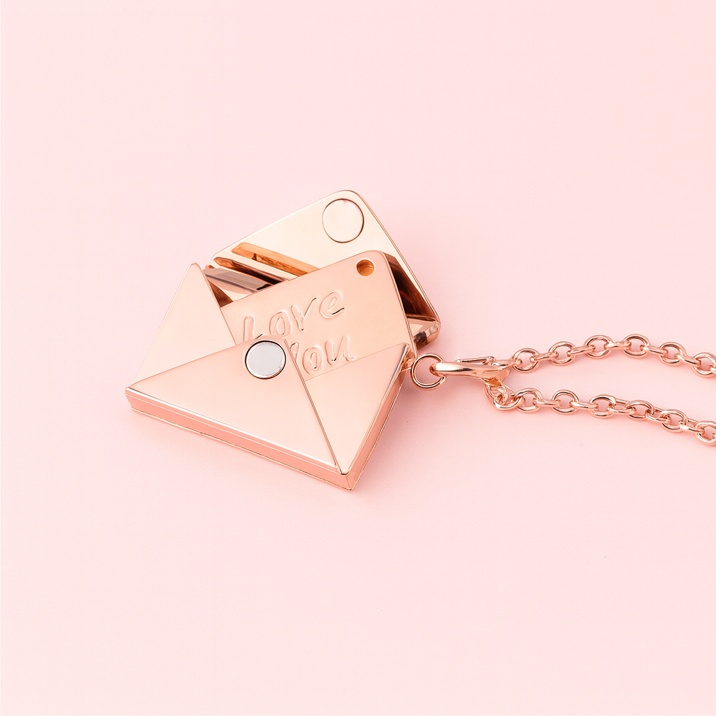 Hidden Message Personalized Envelope Necklace✉️💎