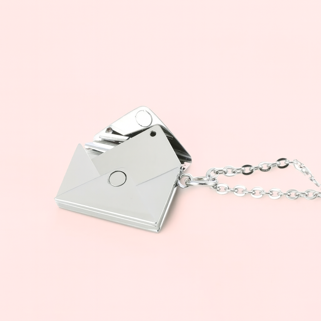 Hidden Message Personalized Envelope Necklace✉️💎