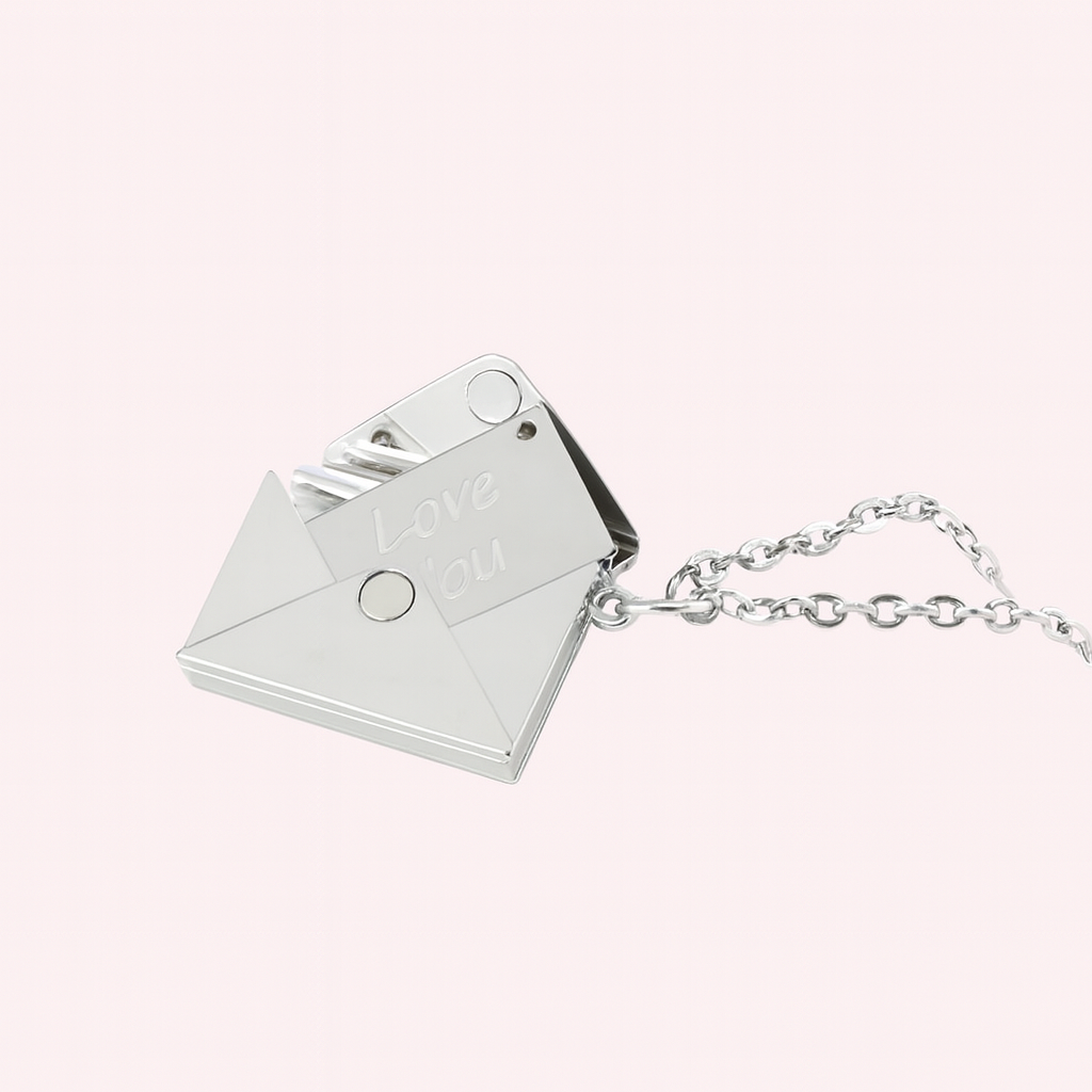 Hidden Message Personalized Envelope Necklace✉️💎