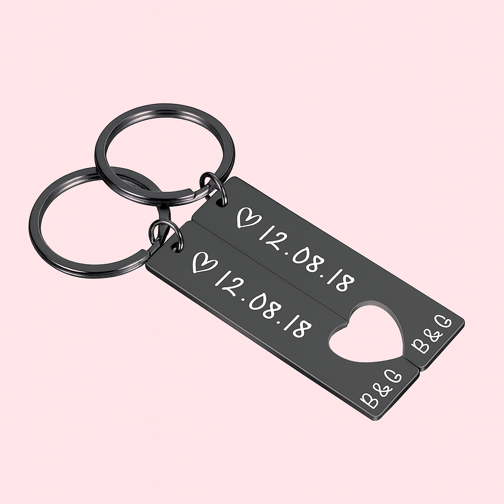 Custom Love Keychain – Carry My Heart🔐❤️