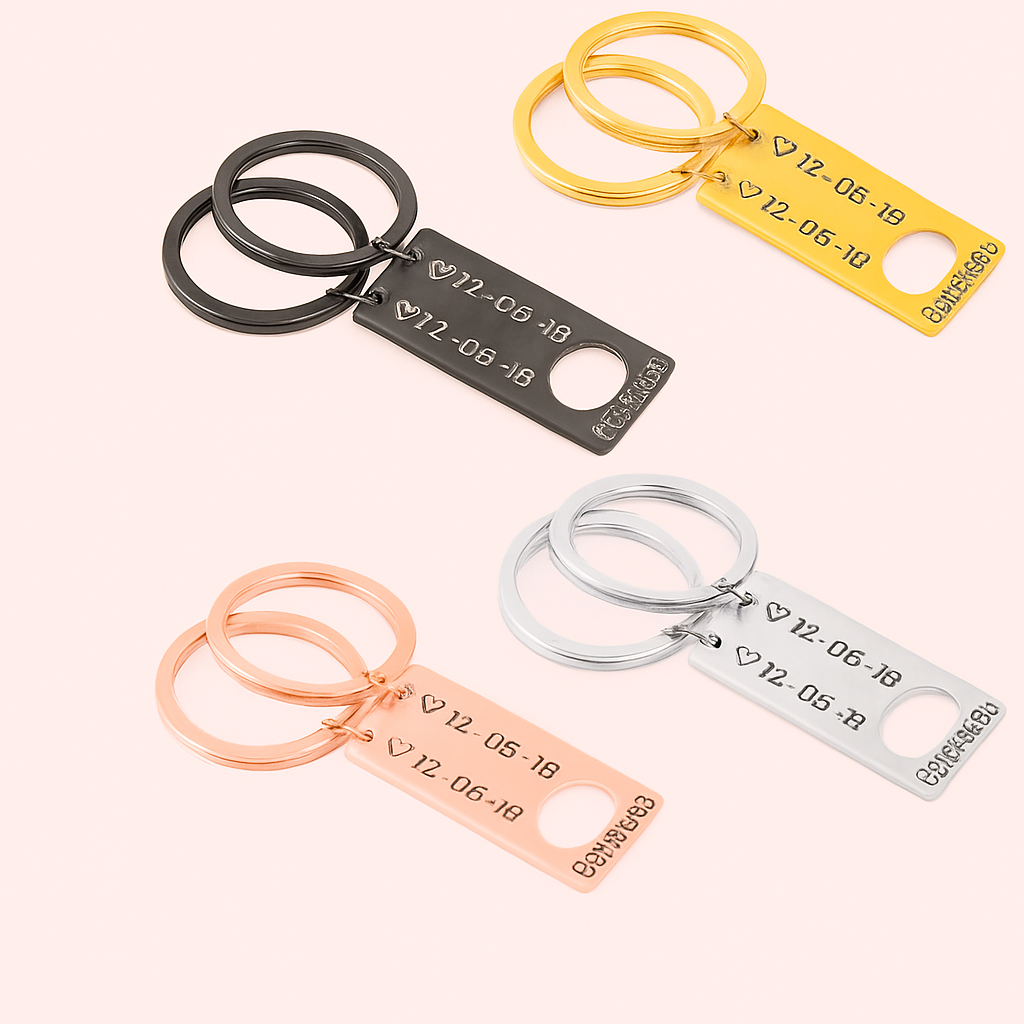 Custom Love Keychain – Carry My Heart🔐❤️