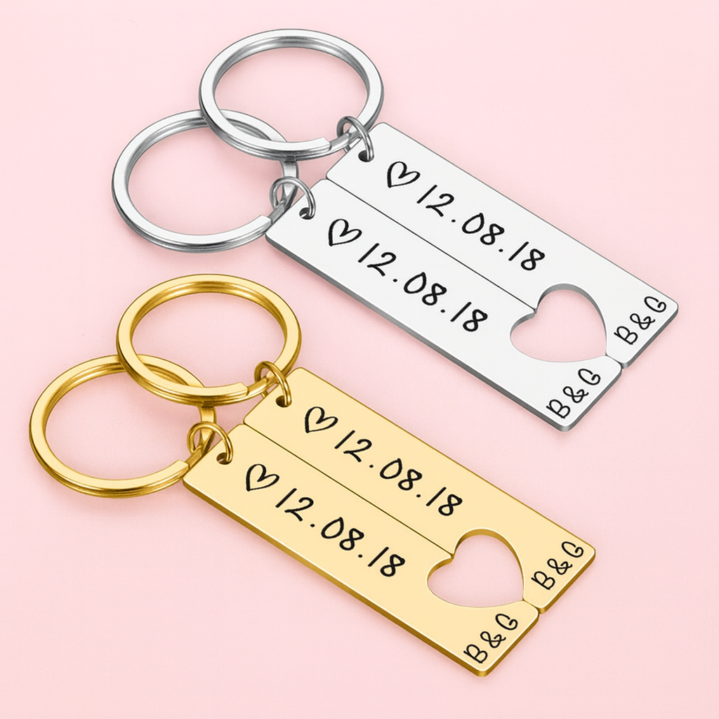 Custom Love Keychain – Carry My Heart🔐❤️