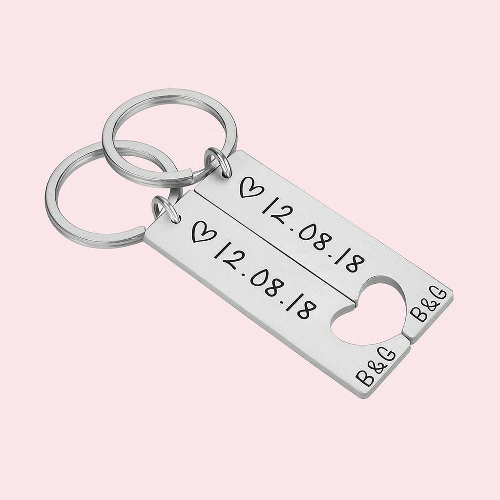 Custom Love Keychain – Carry My Heart🔐❤️
