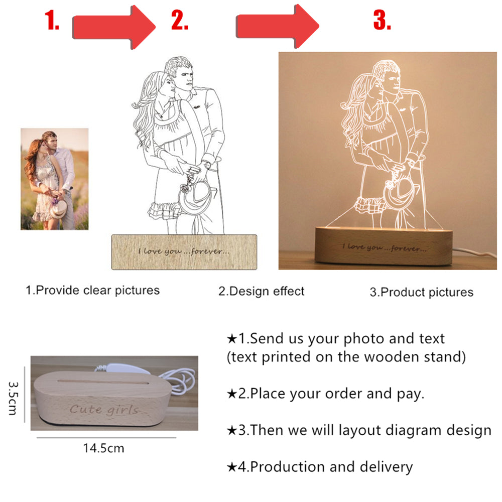 Warm Glow Memorable Personalized Night Light🌙